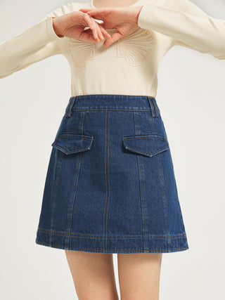 Nina Denim Mini Skirt